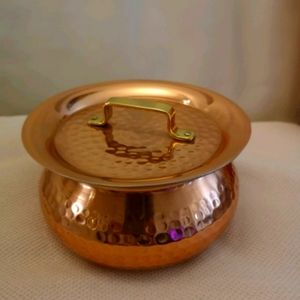 NWT ARTISAN NATUROPATHY BRASS AND COPPER LINED POT